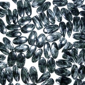 Tự nhiên Seraphinite cặp lỏng thạch anh đá quý <span class=keywords><strong>cabochons</strong></span> đối với trang sức làm phong cách cắt Bộ sưu tập - Product Image 3