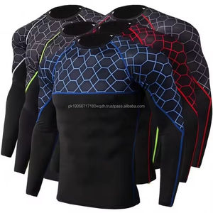 Logotipo personalizado verano UPF 50 + UV protección solar camisa hombres manga larga Rash Guard con para hombres ropa activa para el gimnasio - Product Image 1