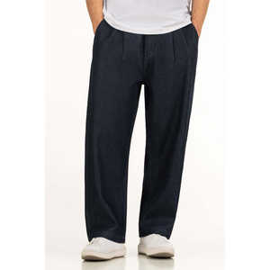 กางเกงยีนส์ทรงปกติ ผ้าฝ้าย 100% ล้างสีสไตล์วินเทจ ฮิปฮอป เอวต่ำ ลายปัก ดีไซน์สีเข้ม สำหรับฤดูหนาว - Product Image 5