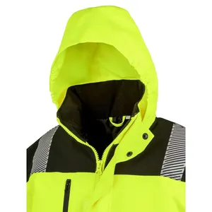 Veste de sécurité Softshell personnalisée avec autocollants et lumières réfléchissantes – Produit promotionnel - Product Image 4