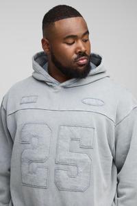 Patrón sólido Parche Trabajo Lavado ácido Venta caliente Tallas grandes Moda al aire libre Hombres Ropa deportiva 100% Algodón Chándal Hombres MOQ 1 Set - Product Image 6