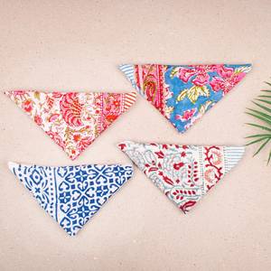 Juego de 4 Pañuelos de Algodón Sostenible, Ligeros, Estilo Boho, Pañuelo para la Cabeza, Bufanda de Verano, Regalo de Viaje - Product Image 4
