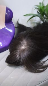 Perruque en Cheveux Humains avec Base en Soie - 20 Pouces - Cheveux Remy Indiens - 220g - Fabriqué en Inde - Product Image 2