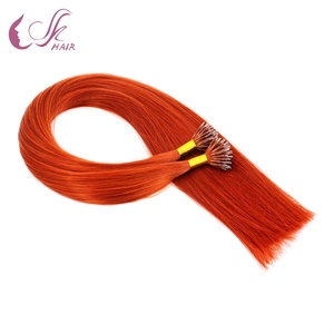 Su misura 100% vergine Remy russo capelli extension naturale Nano anello legame per <span class=keywords><strong>le</strong></span> donne - Product Image 3