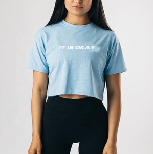 T-shirts Crop Top en Polyester Coton à Imprimés Personnalisés – Produit Populaire, Blocs de Couleurs, Excellente Qualité pour Femmes - Product Image 4