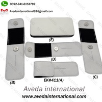 Kit de Pinzas Magnéticas para Cejas con Logotipo Personalizado de Alta Calidad, Color Azul, Punta Puntiaguda, Estilo Pakistaní, Estuche Modelo Rexine