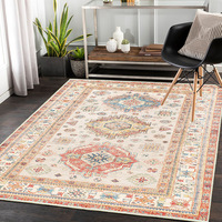 Alfombra Antideslizante de Color Neutro Simple Personalizada, Alfombra Minimalista con Diseño de Medallón, Lavable, para el Hogar, Oficina o Pasillo, Estilo Escandinavo