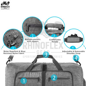 Sacs de sport grande taille avec logo sur mesure, robustes, étanches, nouveau style, meilleure vente, sacs de sport personnalisés du Pakistan - Product Image 6