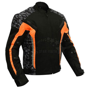 Customized Plus Size Winter Motorcycle <b>Racing</b> <b>Jacket</b> with Stand Collar Front Logo Breathable Genuine Leather Made in Pakistan - Product Image 2