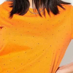 Camiseta de Verano Casual Ecológica al por Mayor para Mujer, 100% Algodón, Unisex, 180GSM, Compatible con Impresión Personalizada - Product Image 5