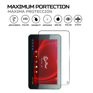 Protecteur d'écran antichoc pour tablette Leotec L-Pad Pulsar S, absorption des chocs améliorée - Product Image 2