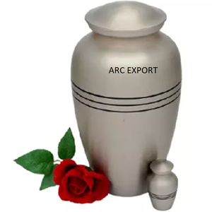 Urnas de cremación de Metal de calidad superior, diseño de tendencia, espejo de Metal plateado pulido, urna de cremación para adultos para suministros funerarios - Product Image 6