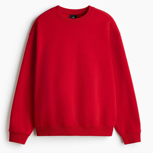 Sweat-shirt à col rond en molleton 100% coton personnalisé, uni, décontracté, streetwear, qualité supérieure - Product Image 3