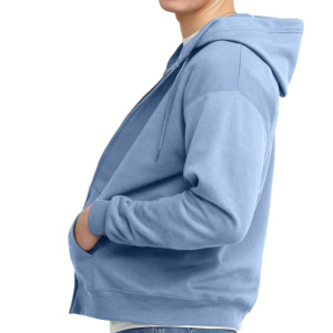 Polyester/Cotton Fleece Heavy Pullover Zip <b>Hoodies</b> Men Streetwear Style Custom Blank Screen Print Embroidery Solid Winter <b>Plain</b> - Product Image 2