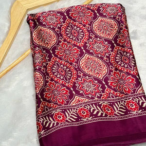 ผ้าไหมนุ่มนุ่มนุ่ม jajrakh gajji bandhej lagdi - Product Image 1