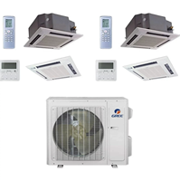 Aire Acondicionado Comercial de Cassette de 4 Vías, 18000-24000 BTU |   Aire Acondicionado Inverter DC R410A |   Calefacción y Deshumidificación |   Control de Clima T1