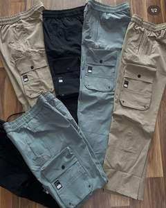 Celana kargo tren baru kualitas tinggi dengan kustomisasi dalam celana kargo kepar katun warna solid untuk pria dibuat di <span class=keywords><strong>Bangladesh</strong></span> - Product Image 2