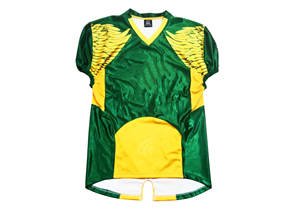 Camiseta de fútbol americano de calidad superior por sublimación, tela de Spandex 100%, apliques bordados de clase alta, Material cómodo de trabajo - Product Image 2