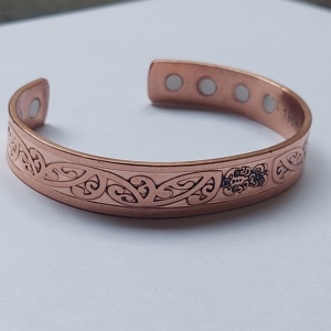 Brazalete de moda con diseño de cuerda trenzada de cobre y latón hecho a mano para pulsera, brazalete de bienestar - Product Image 2
