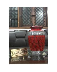 Urne funéraire en métal au design unique la plus vendue prix de gros urne funéraire au design classique pour les cendres humaines - Product Image 2