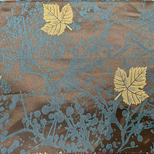 ผ้าซาตินผ้าแจ็คการ์ดโพลีเอสเตอร์เนื้อนุ่มพิเศษ100% ระบายอากาศได้ดีแห้งเร็วพร้อมเส้นด้ายโลหะสำหรับเสื้อผ้าอบายาของเด็กผู้หญิง (D ไม่มี1333) - Product Image 1