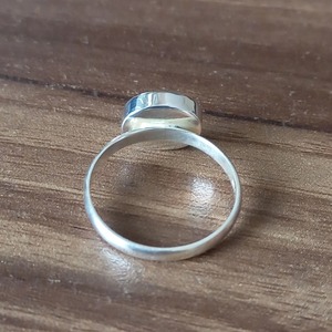 Bague en argent sterling massif avec sertissage ovale, fournitures de fabrication de bijoux DIY, argent 925, sertissage vide pour les créateurs de bijoux artisanaux - Product Image 4