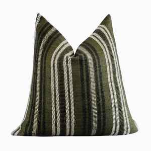 Funda de cojín Kilim de lana ligera hecha a mano 100% hecha a mano profesional patrón de rayas cuadrado tejido a mano de La India - Product Image 6