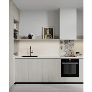 Gabinetes de Cocina con Revestimiento Laminado, Tamaño y Color Personalizados, Muebles Modernos Modulares de Panel de MDF, Fáciles de Limpiar - Product Image 6