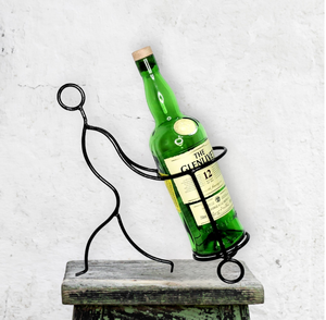 Porte-vin en métal de style industriel, support de rangement minimaliste robuste pour les amateurs de vin, collectionneurs, disponible en prix de gros - Product Image 6