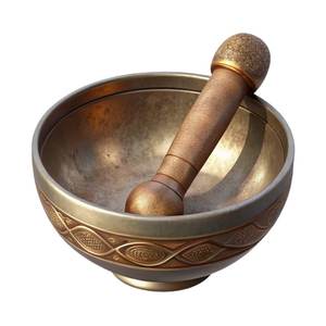 Bol chantant en métal en laiton de style tibétain fini en cuivre pour la méditation son Yoga pratiques spirituelles bols de signature - Product Image 6