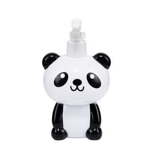ขวดเจลอาบน้ำและแชมพูเด็ก รูปทรงการ์ตูนกบและแพนด้า พร้อมฝาแปรง 250 มล. ขวดโลชั่นพีวีซี - Product Image 2