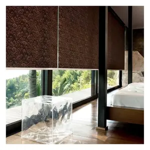 High Quality Hot Sale Blackout Simple Living Room Embroidered Stitching Thick 100% Cotton Linen Shade Curtain Finished Products