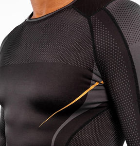 T-shirt de compression à manches longues pour homme, vêtement de sport respirant et personnalisable, séchage rapide - Product Image 5