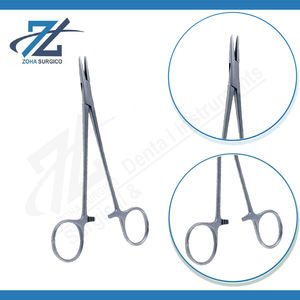 Porte-aiguille Lawrence de haute qualité Mâchoire fine, fabricant d'instruments chirurgicaux en acier inoxydable de 150mm de long au Pakistan - Product Image 3