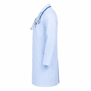 Blouse de laboratoire médicale personnalisée, uniforme professionnel de couleur unie pour médecin, tenue d'infirmière à manches longues de qualité supérieure, vêtements pour pharmacie et hôpital - Product Image 5