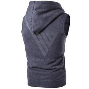 เสื้อฮู้ดการออกกำลังกายแขนกุดแฟชั่นสำหรับผู้ชายและยิมเสื้อผ้าแนวสตรีทเสื้อฮู้ดผ้านุ่มพอดีตัวสำหรับฝึกซ้อม - Product Image 6