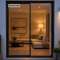 Porte coulissante en aluminium, porte de séparation acoustique insonorisée en verre pour bureaux, salles de conférence et projets de réunion