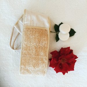 Luffa natural para baño de ducha, depurador de espalda, ducha, biodegradable, cinturón exfoliante corporal para el cuidado de la piel - Product Image 4