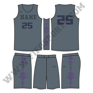 Maillot de basket-ball à sublimation, uniformes de basket-ball à design uniforme, ensemble de maillots simples, maillot et short de basket-ball personnalisés - Product Image 3