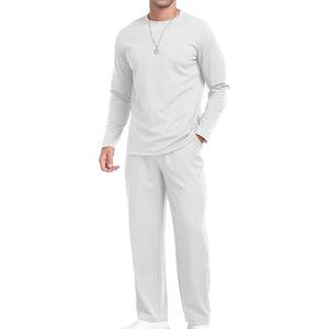 Survêtements 2 pièces pour hommes Sweat-shirt à manches longues avec lettres et pantalons de survêtement - Product Image 3