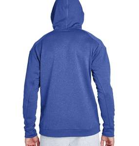 Sudadera con capucha doble personalizada para hombre Sudadera con capucha desgastada de retazos con apliques bordados Boxy Fit Sudadera con capucha personalizable - Product Image 4