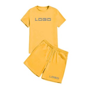 Men's Casual Plus Size Breathable High Street Two-Piece Summer T-shirt and Shorts <b>Set</b> Loose Fit Short Sleeve - Product Image 3
