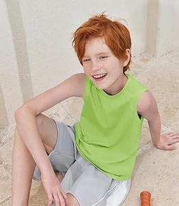 Débardeur respirant gilet garçons débardeurs athlétiques chemise musculaire sans manches pour enfants vêtements de sport léger séchage rapide vêtements de Jogging - Product Image 5