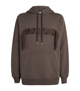 Sudadera con capucha de gran tamaño para hombre con estilo con bolsillo frontal y detalle bordado Sudadera con capucha informal para hombre y mujer - Product Image 1
