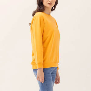 Sudadera de algodón pesado de calidad superior para mujer, 100% algodón con lentejuelas frontales, Color personalizado para las estaciones de otoño e invierno - Product Image 3