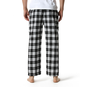 Pantalones de pijama a cuadros de búfalo para hombre con bolsillos Pijama de franela para hombre - Product Image 4