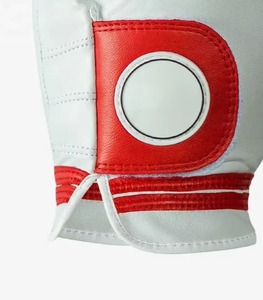 OEM por encargo guantes de golf de cuero genuino al por mayor Etiqueta Privada dedo completo guantes de golf de cuero de piel de oveja por encargo - Product Image 4