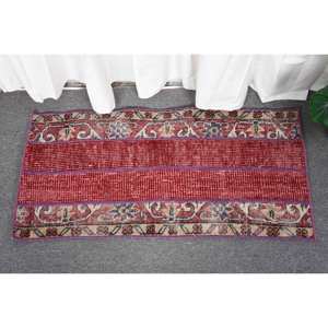 พรมขนสัตว์3ft สีเบจสีแดงคลาสสิกขนาด1.4 x แบบตุรกีพรมปูพื้นขนาดใหญ่ทรงสี่เหลี่ยมผืนผ้าดีไซน์แอบสแตรกพรมยางสำหรับห้องขนาด10มม. - Product Image 1