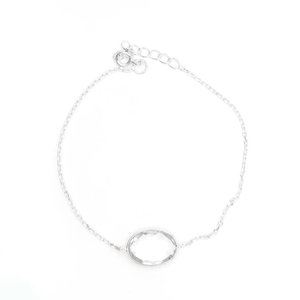 925 Sterling Silver Dainty Crystal <b>Bracelet</b> Natural Gemstone Wedding Jewelry White <b>Bracelet</b> Gift for Her - Product Image 2