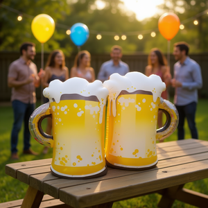 Chopes à bière gonflables Party Love Balloon 92 cm – Décorations de fête - Product Image 3